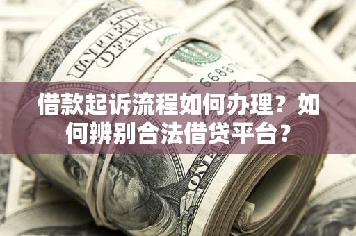 武汉借款起诉流程如何办理？如何辨别合法借贷平台？