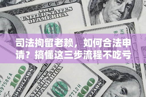 武汉司法拘留老赖，如何合法申请？搞懂这三步流程不吃亏！
