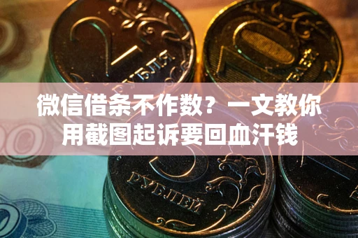 武汉微信借条不作数？一文教你用截图起诉要回血汗钱