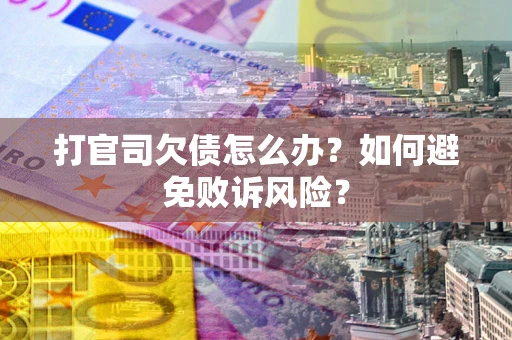 武汉打官司欠债怎么办？如何避免败诉风险？