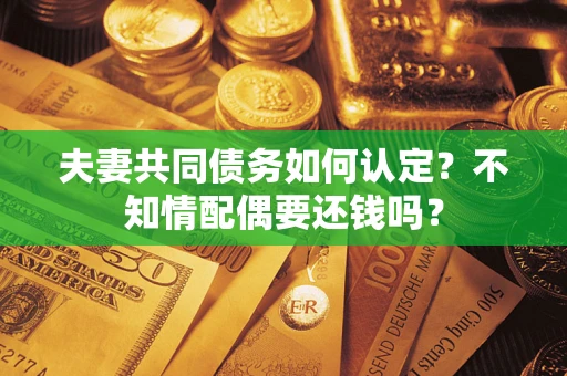 武汉夫妻共同债务如何认定？不知情配偶要还钱吗？