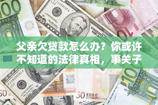 武汉父亲欠贷款怎么办？你或许不知道的法律真相，事关子女未来