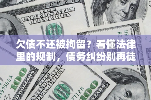 武汉欠债不还被拘留？看懂法律里的规制，债务纠纷别再徒劳奔波