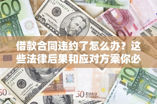 武汉借款合同违约了怎么办？这些法律后果和应对方案你必须知道